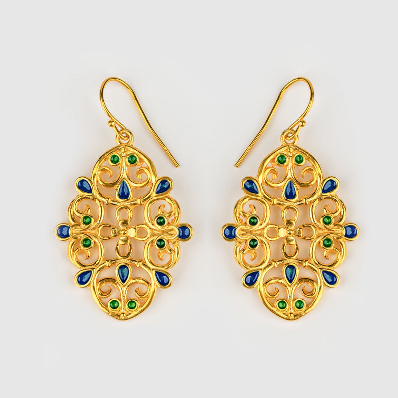 Vaya Neo-Hellenic earrings by Aenalia - The Greek Art Company