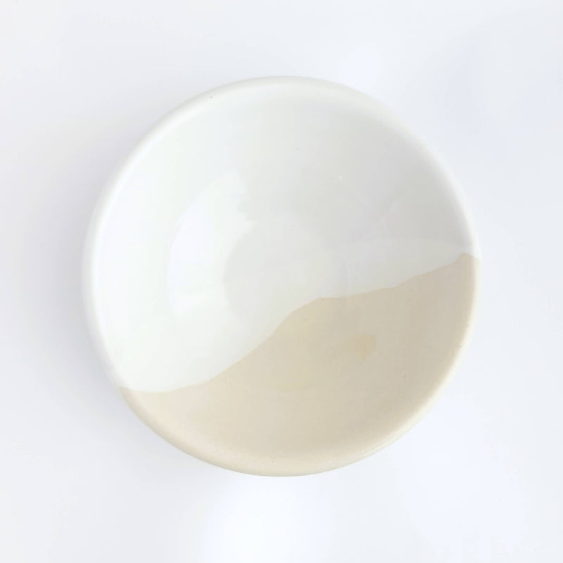 Beige Ceramic Big Bowl by Manolis Libertas - The Greek Art Company