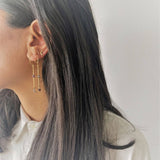 Moon Earrings by Ileana Makri - The Greek Art Company