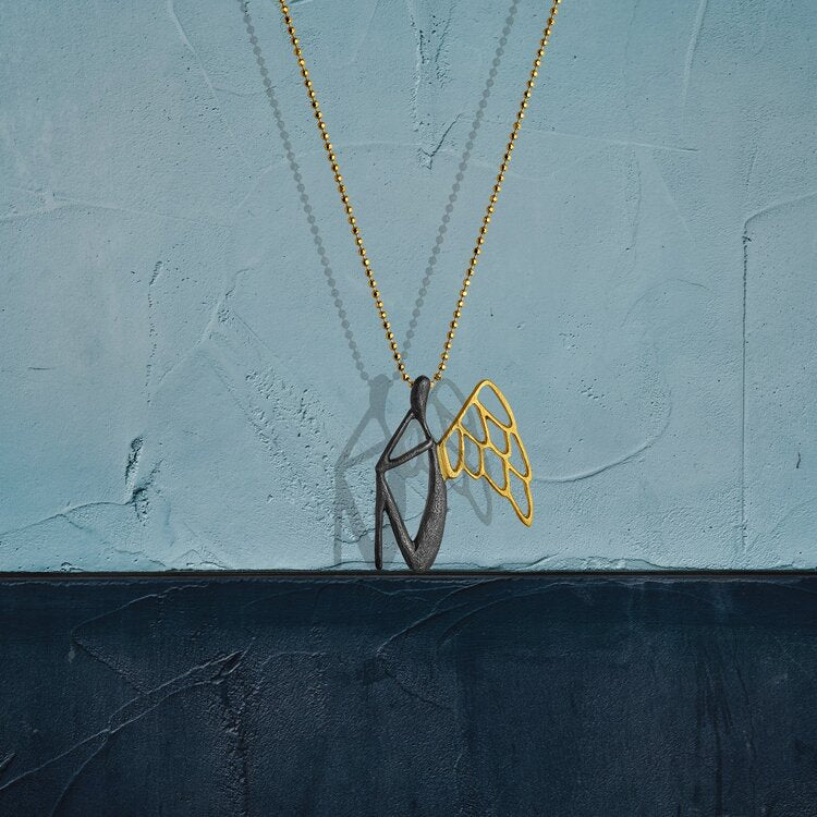 Icarus Pendant by KISS THE FROG - The Greek Art Company
