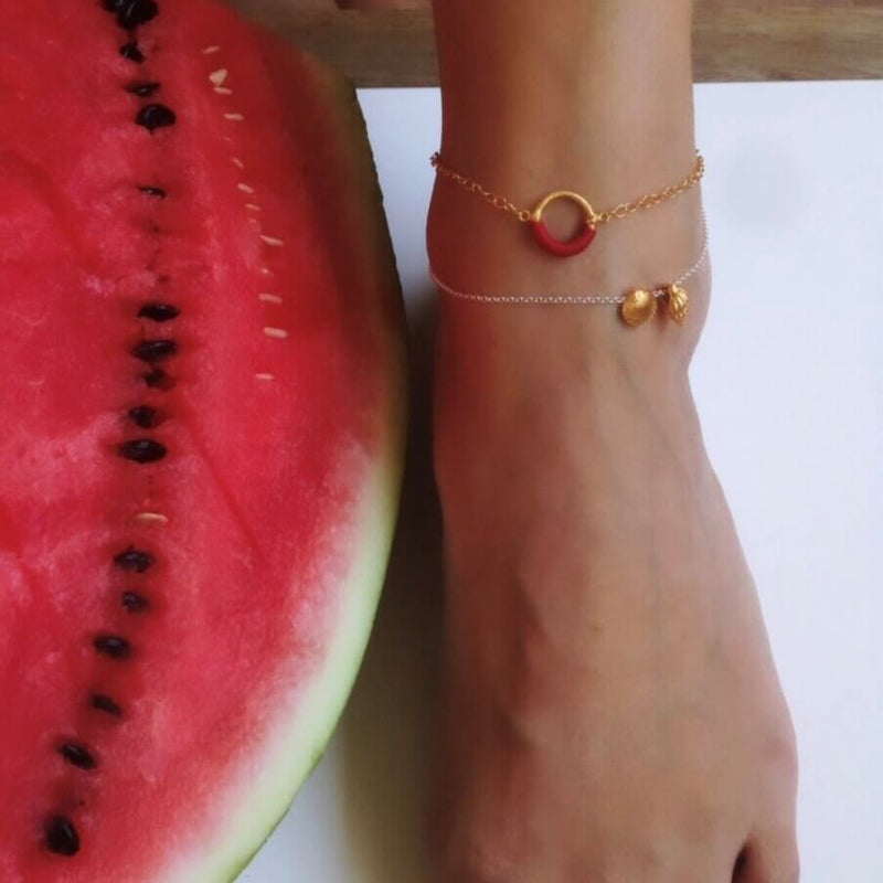 Little Helios Chain Bracelet Anklet by Danai Giannelli - The Greek Art Company