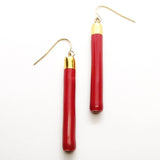 Ethra Ceramic Earrings - Red