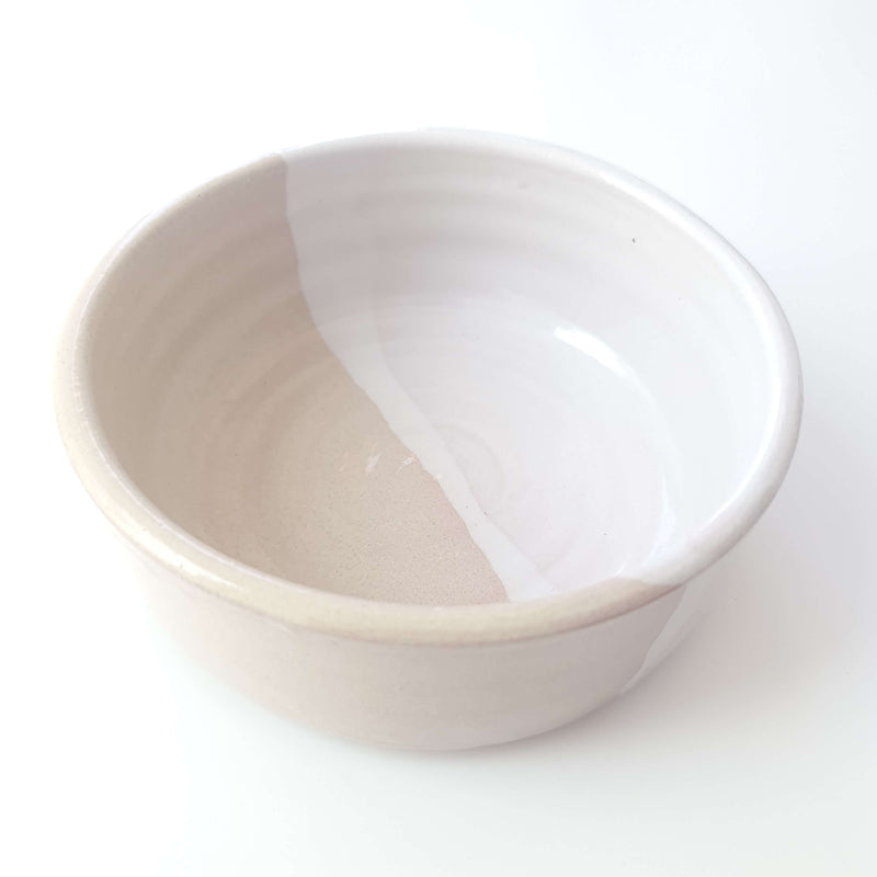 Beige Ceramic Small Bowl by Manolis Libertas - The Greek Art Company